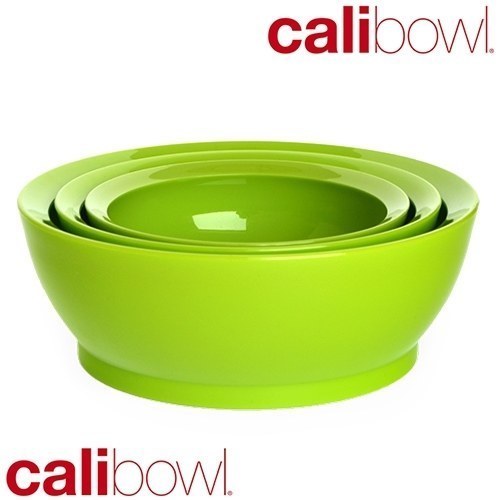 美國 Calibowl 專利防漏碗 家庭超值3入組 (無蓋) 綠色